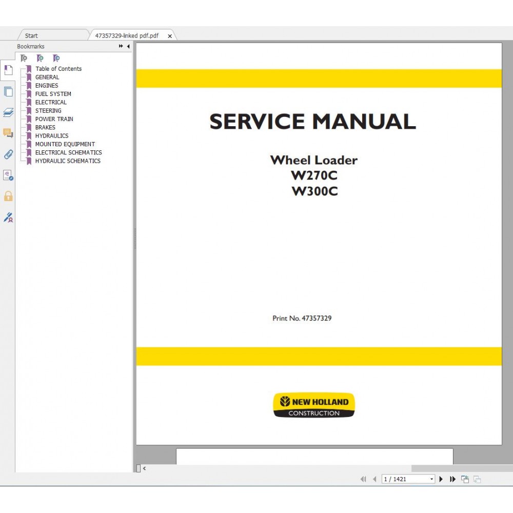2019 New Holland AG & CE Workshop Service Manuals PDFs