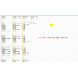 Grove Crane Heavy Duty Machine Service Manual Full Set
