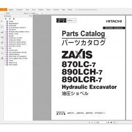 HITACHI ZX-7 Excavator Workshop Service Manual 2021 PDF