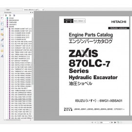 HITACHI ZX-7 Excavator Workshop Service Manual 2021 PDF
