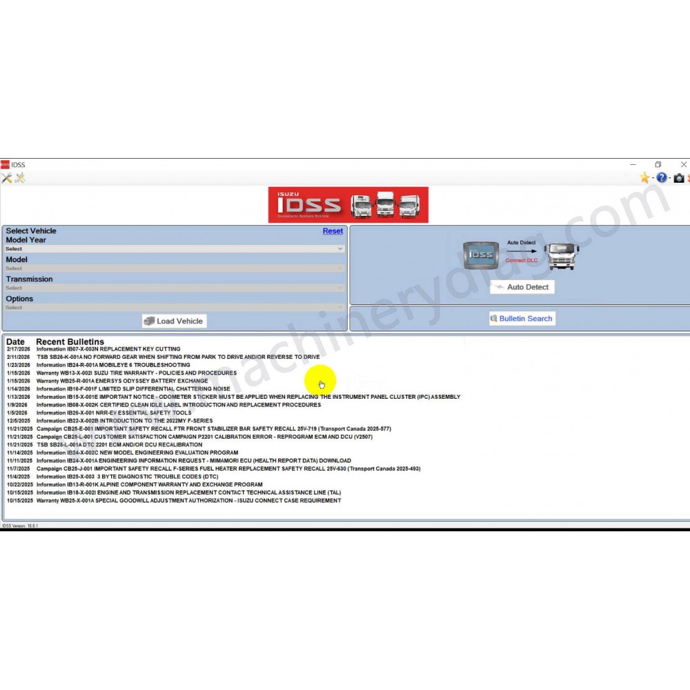 ISUZU US-IDSS USA and Canada Truck Diagnostic Software 2026.02