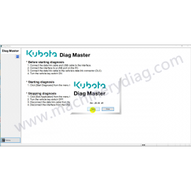 Kubota Takeuchi Diagmaster 26.01.01 Diagnostic Software 2026.01
