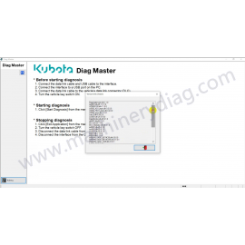 Kubota Takeuchi Diagmaster 26.01.01 Diagnostic Software 2026.01