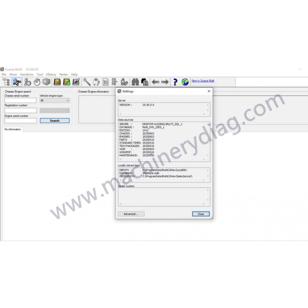 Scania Multi 2505 EPC+Service Manual 2025.06