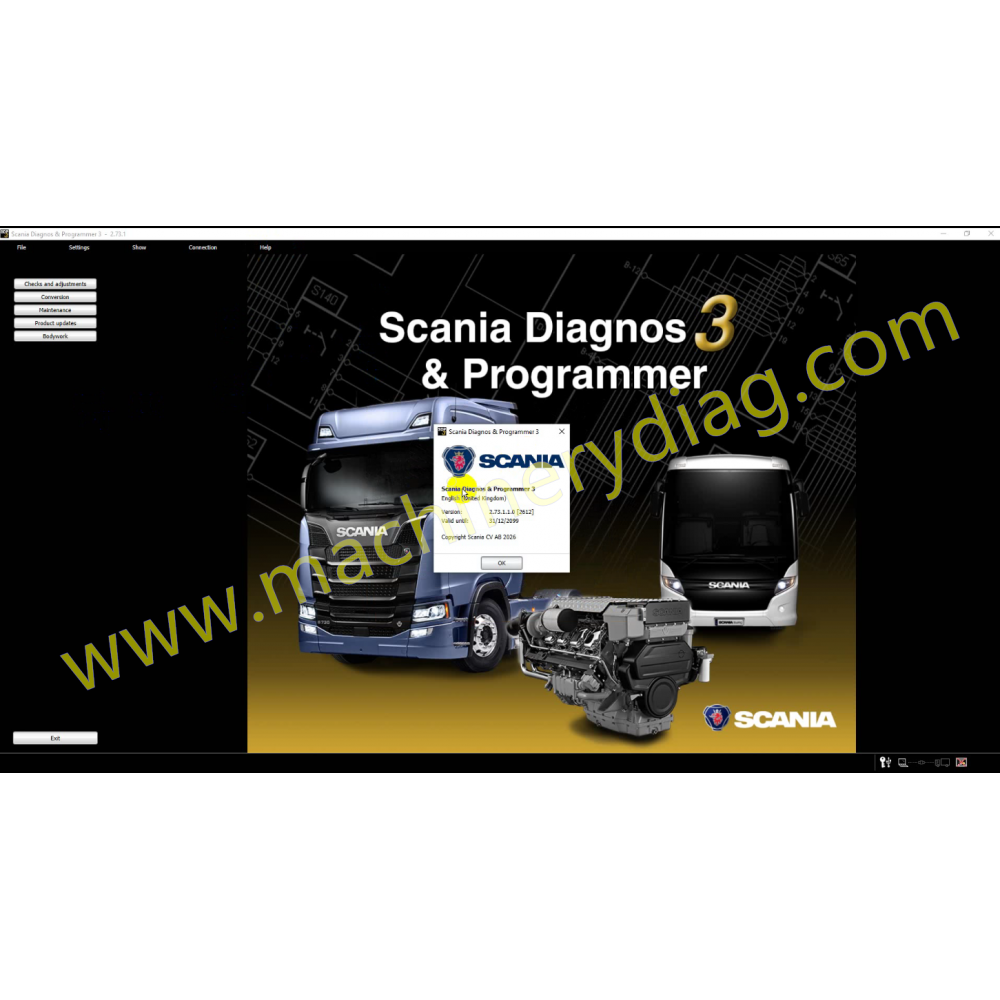 Scania SDP3 2.73.1 Diagnostics for Scania Truck/Industry and Marine 2026.10