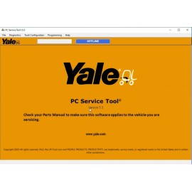  Yale PC Service Tool V5.3 Forklift Diagnostic Software 2024