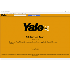  Yale PC Service Tool V5.5 Forklift Diagnostic Software 2025
